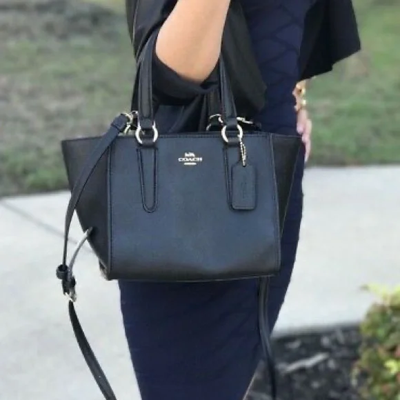 SOLD - COACH Crosby Leather Tote in Black - Excellent Condition - Picture 9 of 9